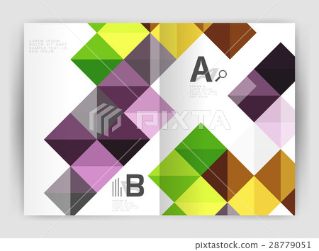 Minimalistic square brochure or leaflet business 28779051