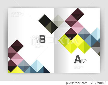 Vector square template background 28779080