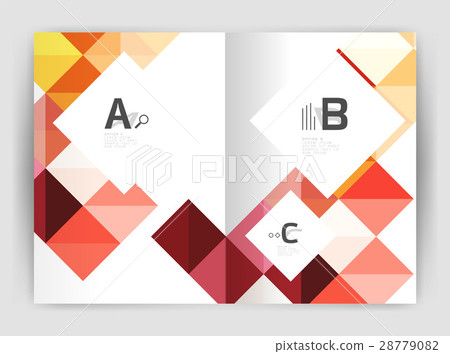 Minimalistic square brochure or leaflet business 28779082