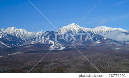 Yatsugatake 16: 9 in winter Yatsugatake 16: 9 in winter 28779991