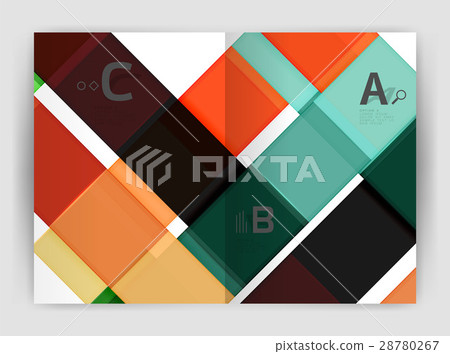 Squares and rectangles a4 brochure template Squares and rectangles a4 brochure template 28780267