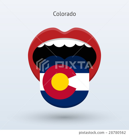 Electoral vote of Colorado. Abstract mouth. Electoral vote of Colorado. Abstract mouth. 28780562