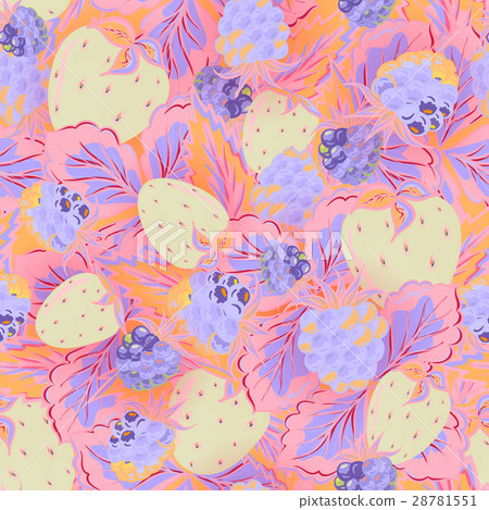 Seamless pattern of realistic image delicious ripe 28781551