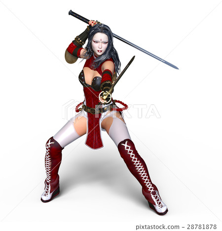 Female swordsman 28781878