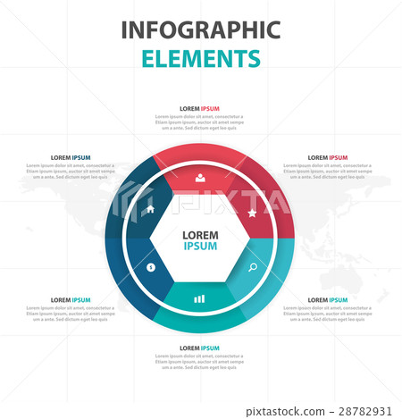 colorful circle business Infographics elements 28782931