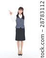 Young women in office clothes whole body 28783112