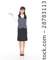Young women in office clothes whole body 28783113
