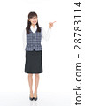 Young women in office clothes whole body 28783114