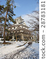 Snow scene of Nagahama castle 28783181