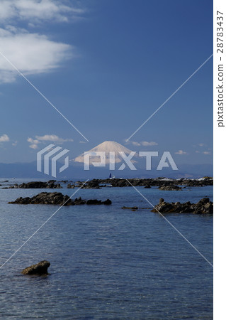 Mt. Fuji seen from Tenjin Island (Yokosuka city) 28783437