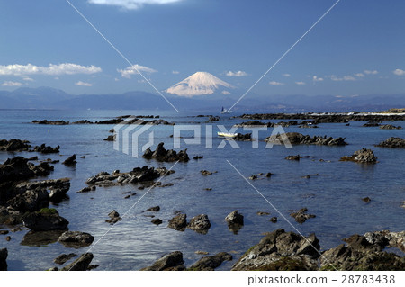 Mt. Fuji seen from Tenjin Island (Yokosuka city) 28783438
