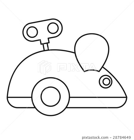 Clockwork mouse icon, outline style Clockwork mouse icon, outline style 28784649