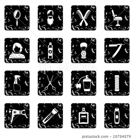 Hairdressing icons set Hairdressing icons set 28784879