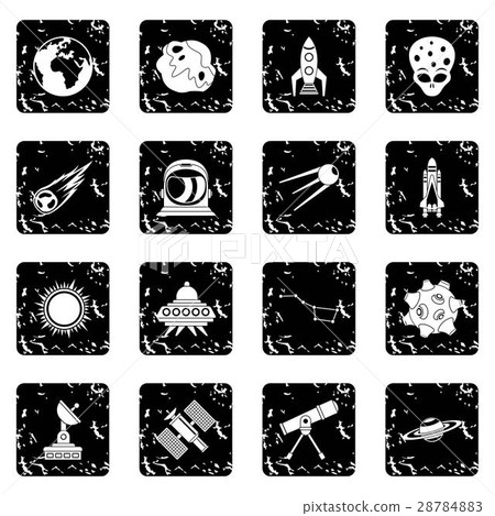 Space icons set Space icons set 28784883