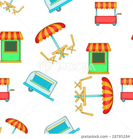 Meals on wheels pattern, cartoon style Meals on wheels pattern, cartoon style 28785284