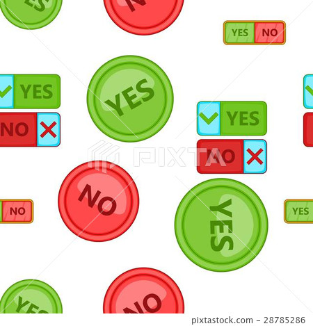 Cross and tick pattern, cartoon style Cross and tick pattern, cartoon style 28785286