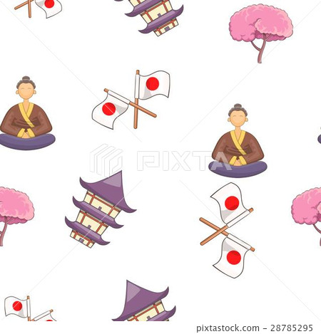 Japan pattern, cartoon style Japan pattern, cartoon style 28785295