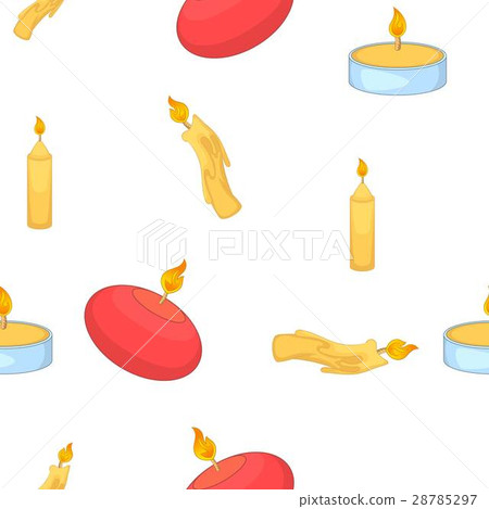 Candle pattern, cartoon style Candle pattern, cartoon style 28785297