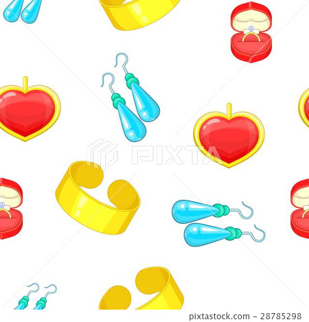 Jewelry pattern, cartoon style Jewelry pattern, cartoon style 28785298