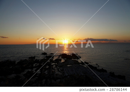 Arasaki公園（橫須賀市）的日落 28786144