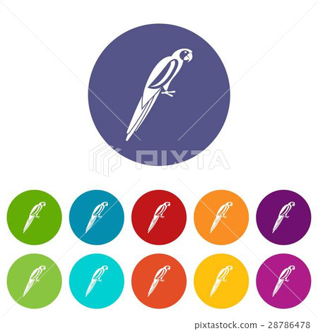 Parrot set icons Parrot set icons 28786478