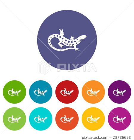 Lizard set icons 28786658