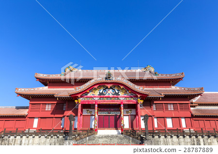 Shuri Castle shining in Okinawa _ Sunny Shuri Castle shining in Okinawa _ Sunny 28787889