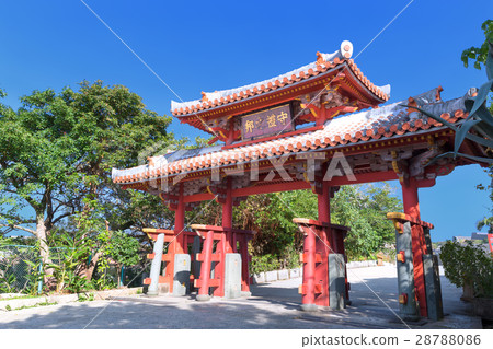 Shuri城堡發光在沖繩_晴朗 Shuri城堡發光在沖繩_晴朗 28788086