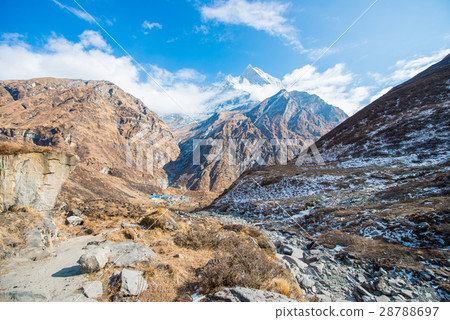 Machhapuchhre beautiful snow mountain Machhapuchhre beautiful snow mountain 28788697