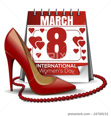 8 March card. International Womens Day design 28789232