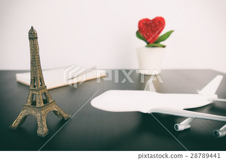 Frence Paris honeymoon trip planning on notebook 28789441