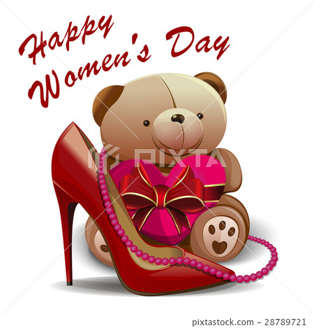 Happy Womens Day. 8 March greeting card 28789721