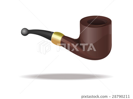 Tobacco smoking pipe icon isolated on white 28790211