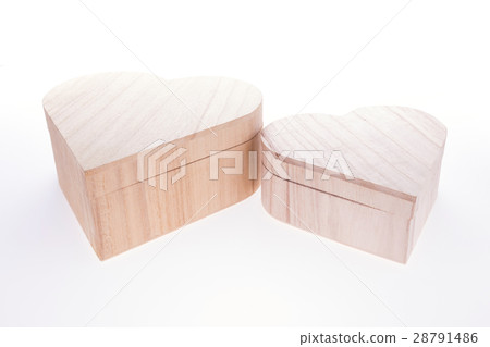 heart wood box of love on white background heart wood box of love on white background 28791486