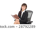 Woman in cool suit looks like a suit 28792289