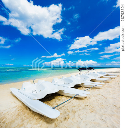 Kayaks at Wolmar beach. Mauritius Kayaks at Wolmar beach. Mauritius 28792804