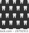 Tooth. Seamless pattern. White teeth isolated on 28792911