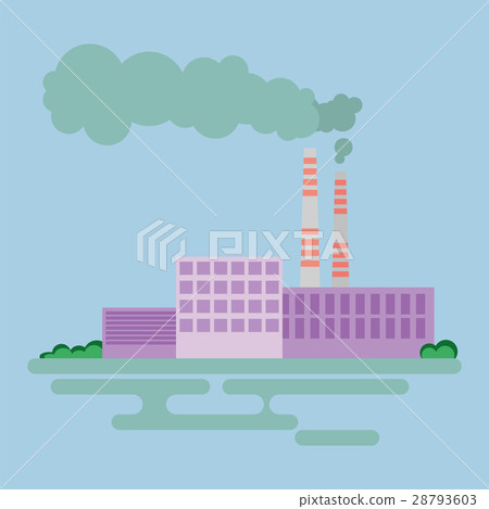 Industrial factory buildings icon 28793603