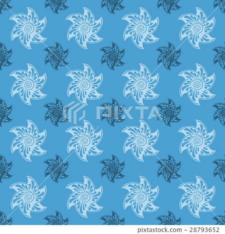 Sea seamless pattern blue background. 28793652