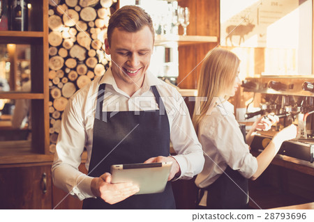 Concept for professional barista in coffee shop 28793696