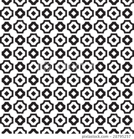 black white square cut corner crosswise square - Stock Illustration ...