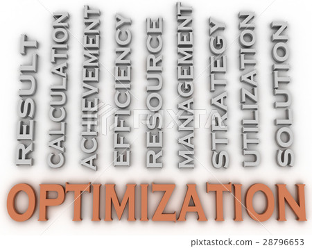 3d image Optimization issues concept word cloud 3d image Optimization issues concept word cloud 28796653