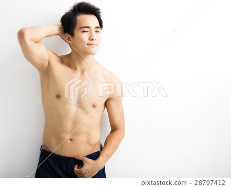 Close up portrait of  handsome young man 28797412