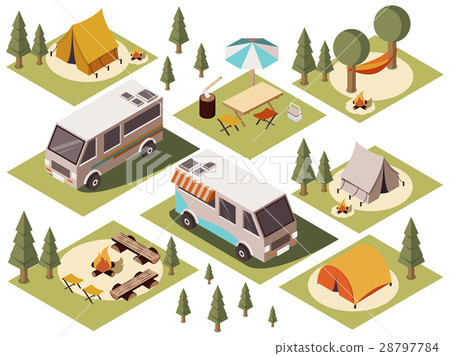 Camp Elements Isometric Set 28797784