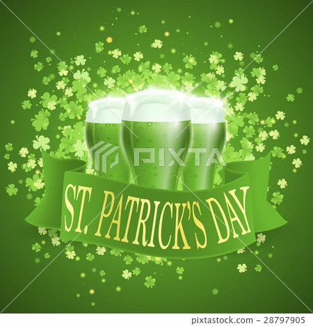 Saint Patricks Day Card 28797905