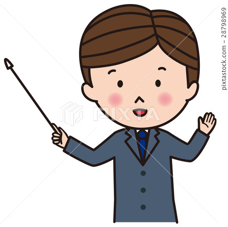 Businessman explanation pointing rod Businessman explanation pointing rod 28798969