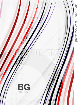 Thin lines wave abstract background Thin lines wave abstract background 28799505