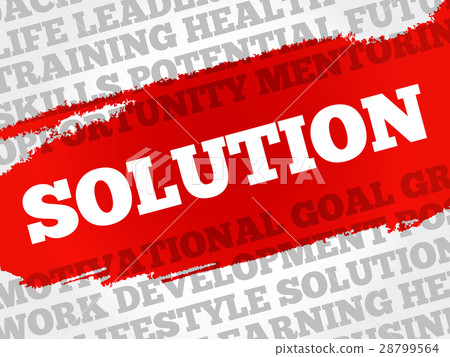 Solution word cloud 28799564