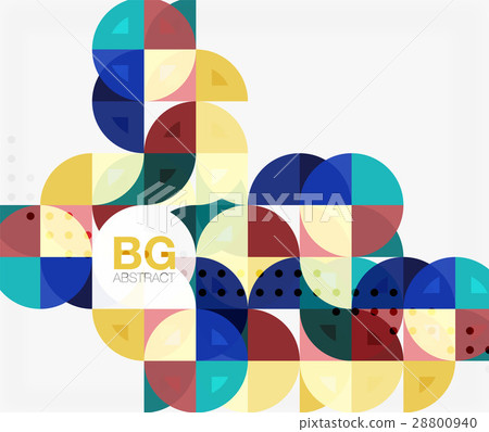 Vector circle abstract background 28800940