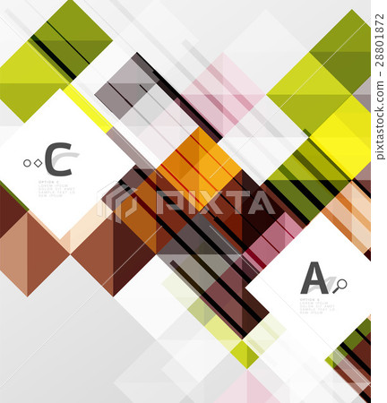 Modern geometrical abstract background, squares 28801872